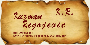 Kuzman Regojević vizit kartica